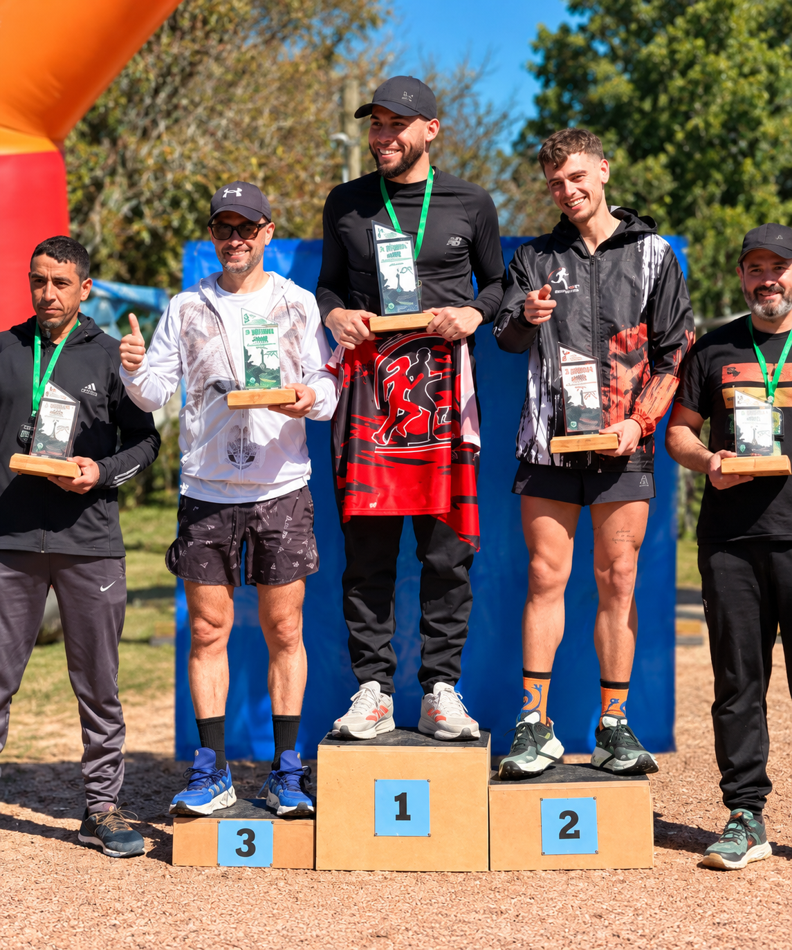 Entrega de premios en una carrera