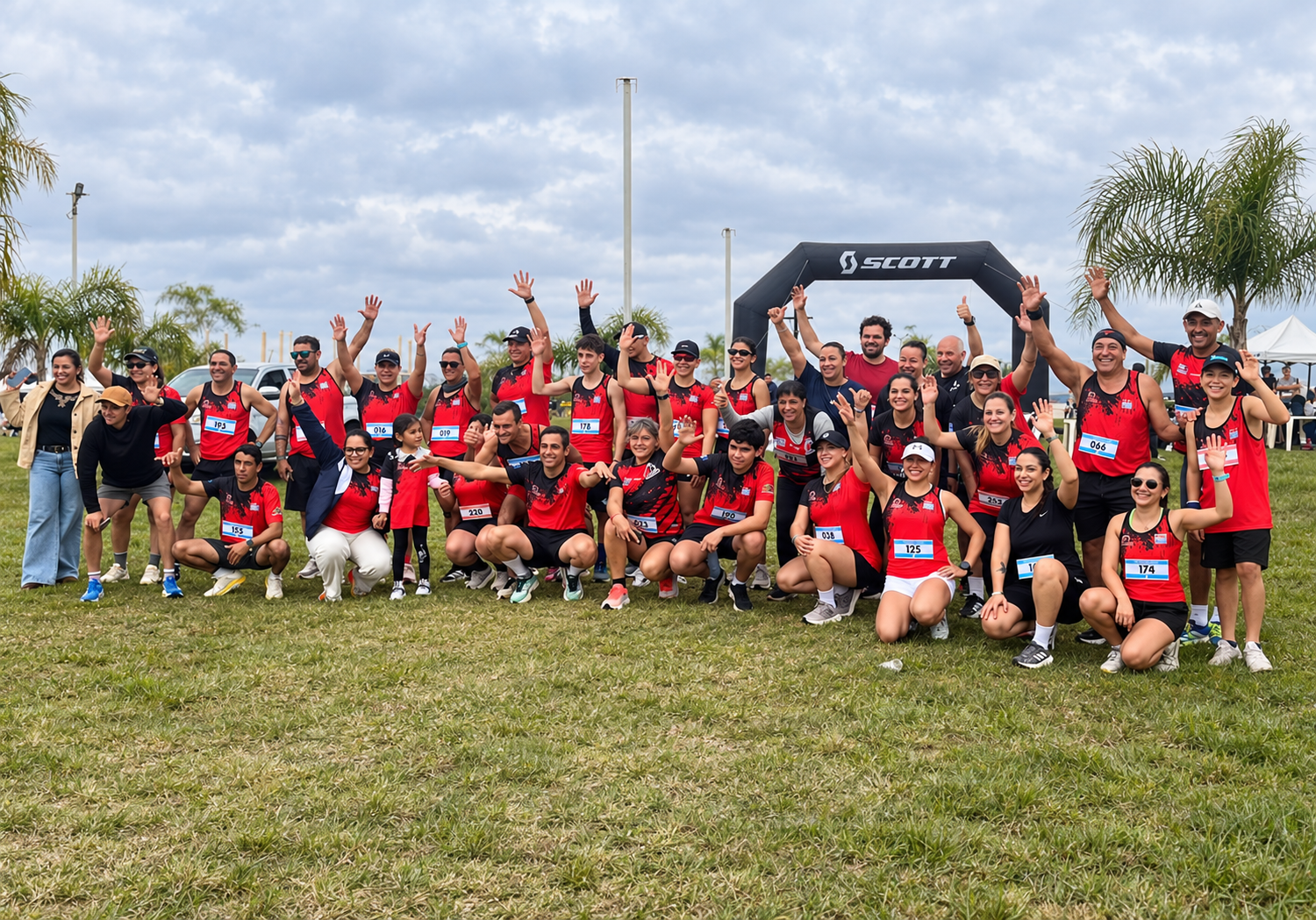 Integrantes del Team Fede reunidos en una carrera
